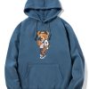 Selfie Bear Print Hoodie