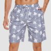 Men's Beach Shorts Swimming Trunks Mesh Lining Shorts with 2 Pockets Quick Dry
