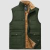 020948eadeaaa12fe0a3e4310ff92e4d180470271e6b9a2410f066892a7c4dfa.jpg Men's Outerwear Vests Full-Zip Sleeveless Jacket Winter Warm Fleece Lined Vests Stand Collar