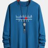 Long Sleeve Paris Slogan Print Cotton T-Shirt