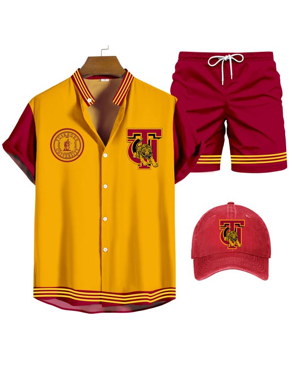 Tuskegee University Shirt Three-Piece Set 071