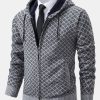 0544707ef9e73e907ed2e2d4b0044ed2f281964eb054bf8da87cafe0b7b853f4.jpg Diamond Pattern Zip Hooded Sweater