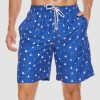 Men's Beach Shorts Swimming Trunks Mesh Lining Shorts with 2 Pockets Quick Dry