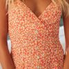 Sexy V-neck Sling Print Dress