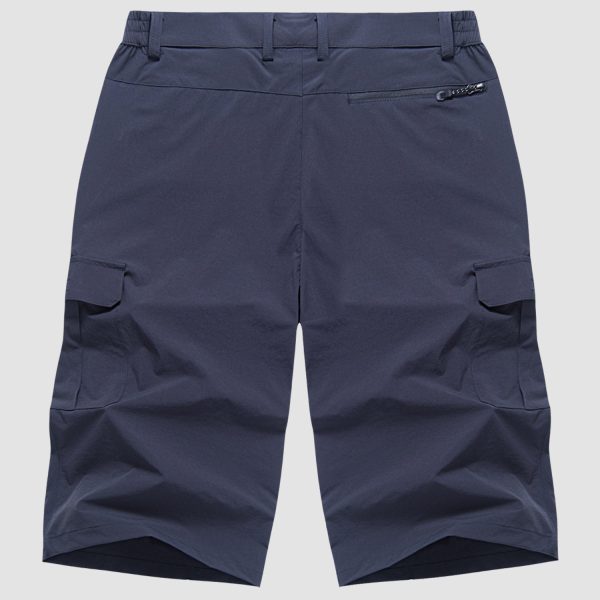 06f602d1278bcee99eee0da299285fe017e351a2d02a9612c1974b82661702d9.jpg Men Knee Length Shorts Lightweight Thin Quick Dry Cargo Shorts