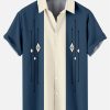 Suitmens Men's Hawaii Vacations Print Shirt Three-Piece Set 054