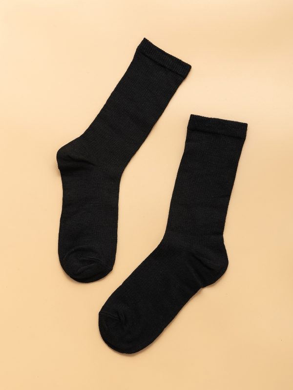 Solid Crew Socks