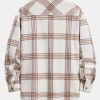 Flannel Plaid Overshirt With Pocket