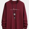 Long Sleeve Dream Print Cotton T-Shirt