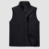 Men's Lightweight Vest Windproof Sleeveless Jacket Outdoor Hiking Camping Fishing Photography Gilet with Zip Pockets