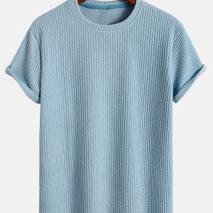 Muscle Fit Ribbed T-Shirt