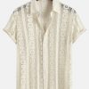 Textured Button Up Shirt