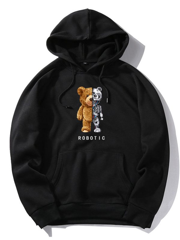 Robot Bear Graphic Hoodies & Jogger Pants