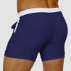 0b7014ea57f7f87beefd0fad316315b325dc59e33534128cbdef74a19f4fa4bd.jpg Men's Swim Trunks Square Leg with Pockets Mesh Lining Beach Shorts Underwear