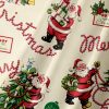 Christmas Chest Pocket Short Sleeves Casual Shirt