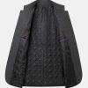 Stand Collar Wool Blended Blazer