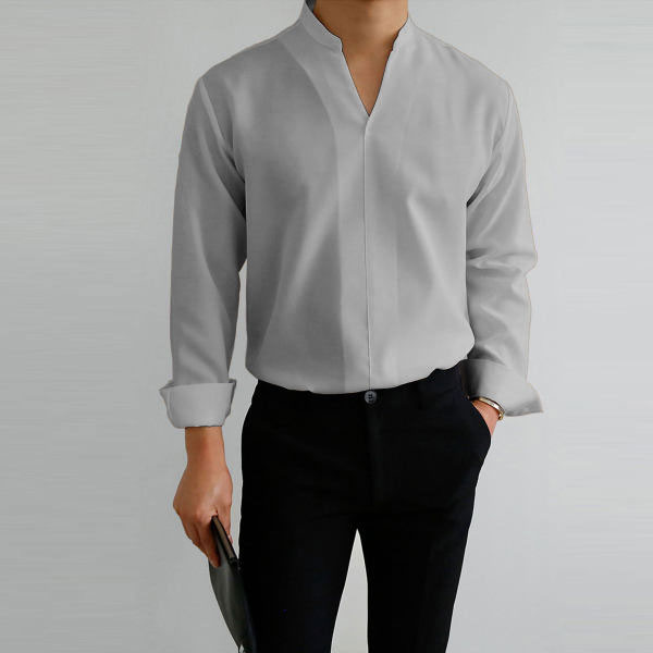 0d4f6670ddb90bd96479e45e67f33f0857a09c74de19107e224259c04a0c03b7.png Gentlemans Simple Design Casual Shirt