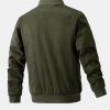 Suede Bomber Jacket With Quilted Liner