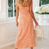 Sexy V-neck Sling Print Dress