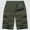 0e62dcfa5c5857cbd24b6c446c70cf07f8105b719d2ddebd238783e5b209bff2.jpg Men Knee Length Shorts Lightweight Thin Quick Dry Cargo Shorts