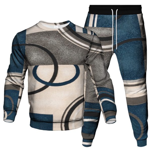 Men's Casual Personality Print Suit 001