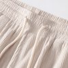 Corduroy Button Up Short Sleeved Shirt & Straight Leg Corduroy Pants