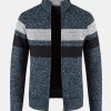 Striped Zip Up Sweater