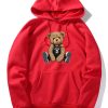 London Bear Print Hoodie