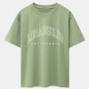 Los Angeles Letter Print Drop Shoulder Oversize T-Shirt