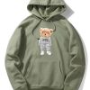 Rich Bear Print Hoodie