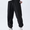 Drawstring Corduroy Pants