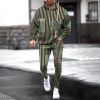 Men's Personalized Printed Hoodie Set 018