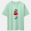 Hip Hop Singer Bear Print Heavy Weight Oversize T-Shirt