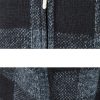 Plaid Zip Up Hooded Sweater