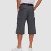 19d0e6f5df7038924ea4b5f41def9a6b9375eb204591b90e817332a6ffc3da89.jpg Men 3/4 Cargo Shorts Cotton Lightweight Ripstop with Multi-Pockets