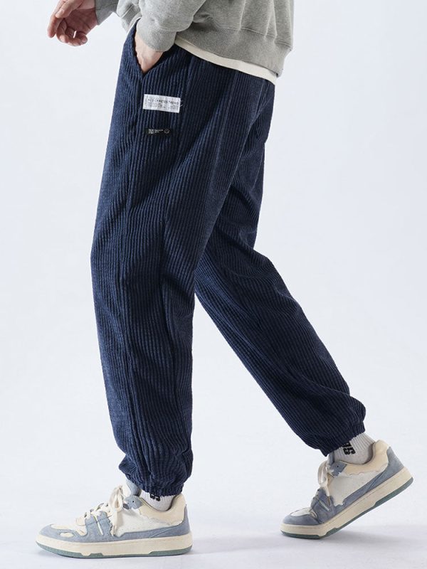 Drawstring Corduroy Pants