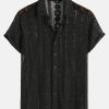 Textured Button Up Shirt