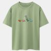 Cartoon Dinosaur Print Heavy Weight Oversize T-Shirt