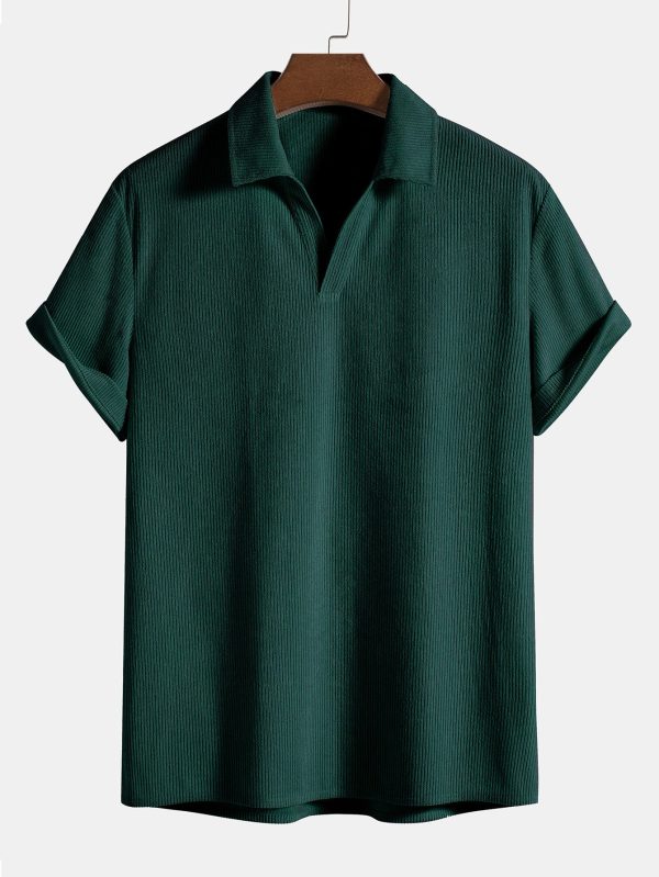 1c789218f745bdd8d8bc41ae03a18d4097704e8eb4ec226ad9542e737403c605.jpg Short Sleeve Corduroy Polo Shirt & Corduroy Shorts