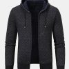 1c7eb62df826c8d0916daf65ede6e5c350056b4b815f1089fb8f16d975621e8f.jpg Diamond Pattern Zip Hooded Sweater