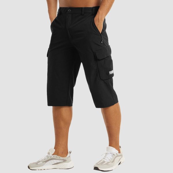 1cc4af05ad900331ed440ba2cce805a2c81023c9bd188c1146034e5a437c4cee.jpg Men Knee Length Shorts Lightweight Thin Quick Dry Cargo Shorts