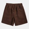 Slogan Back Print Oversize T-Shirt & Corduroy Shorts