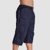 1ccd12685225fc69f4e8eccbc12e70c34e92097115a1035ac042a2d201a73f74.jpg Men Summer Casual 3/4 Long Cargo Shorts Twill Cotton Elastic Waist Multiple Pockets Comfortable Capris Trousers