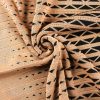 Cafe Criss-Cross Pattern Walking Suit Long Sleeve Set