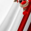Santa Claus Christmas Deer Chest Pocket Short Sleeve Shirt