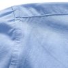 Long Sleeve Linen Look Henley Collar Shirt