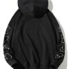 Relax Fit Ghost Print Hoodie