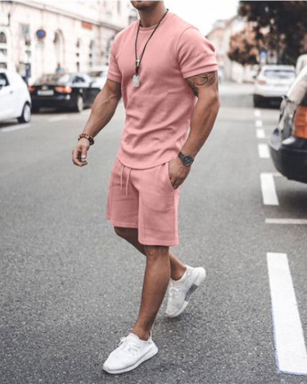 Men's Fashion Short Sleeve Suit 8 Colors