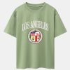 Los Angeles Coat Of Arms Print Drop Shoulder Oversize T-Shirt