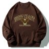 West Coast Eagle Print Relaxed Sweatshirt